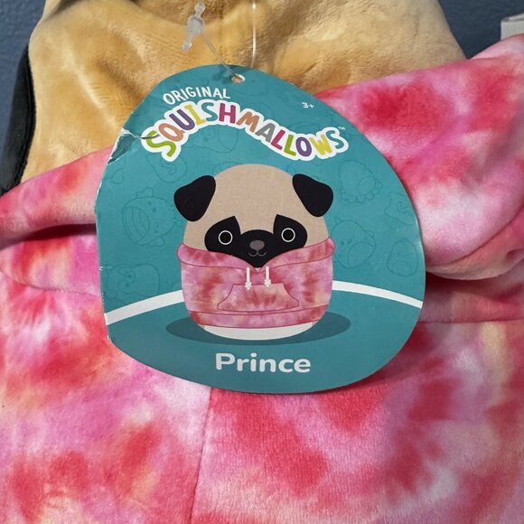 Original Squishmallows 2021 Prince with tags 12” brown plush with pink hoodie - Picture 3 of 9